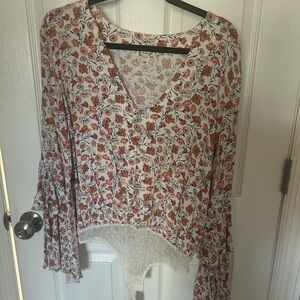 Gorgeous, bodysuit, long sleeve with tiered sleeves